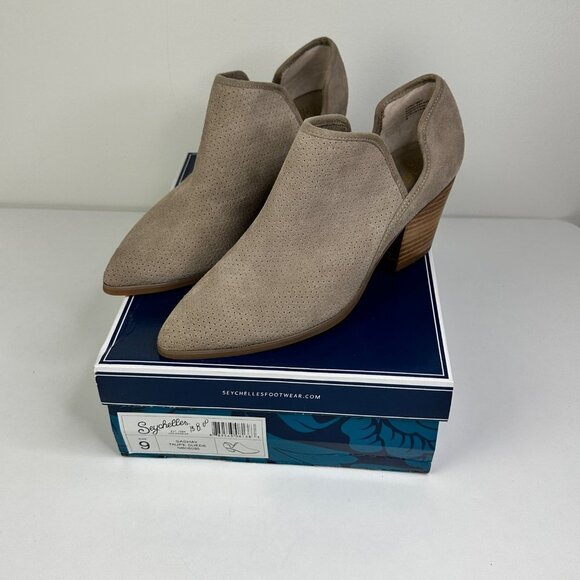 Seychelles Shoes - New With Box Seychelles Sashay Taupe Suede Booties size 9